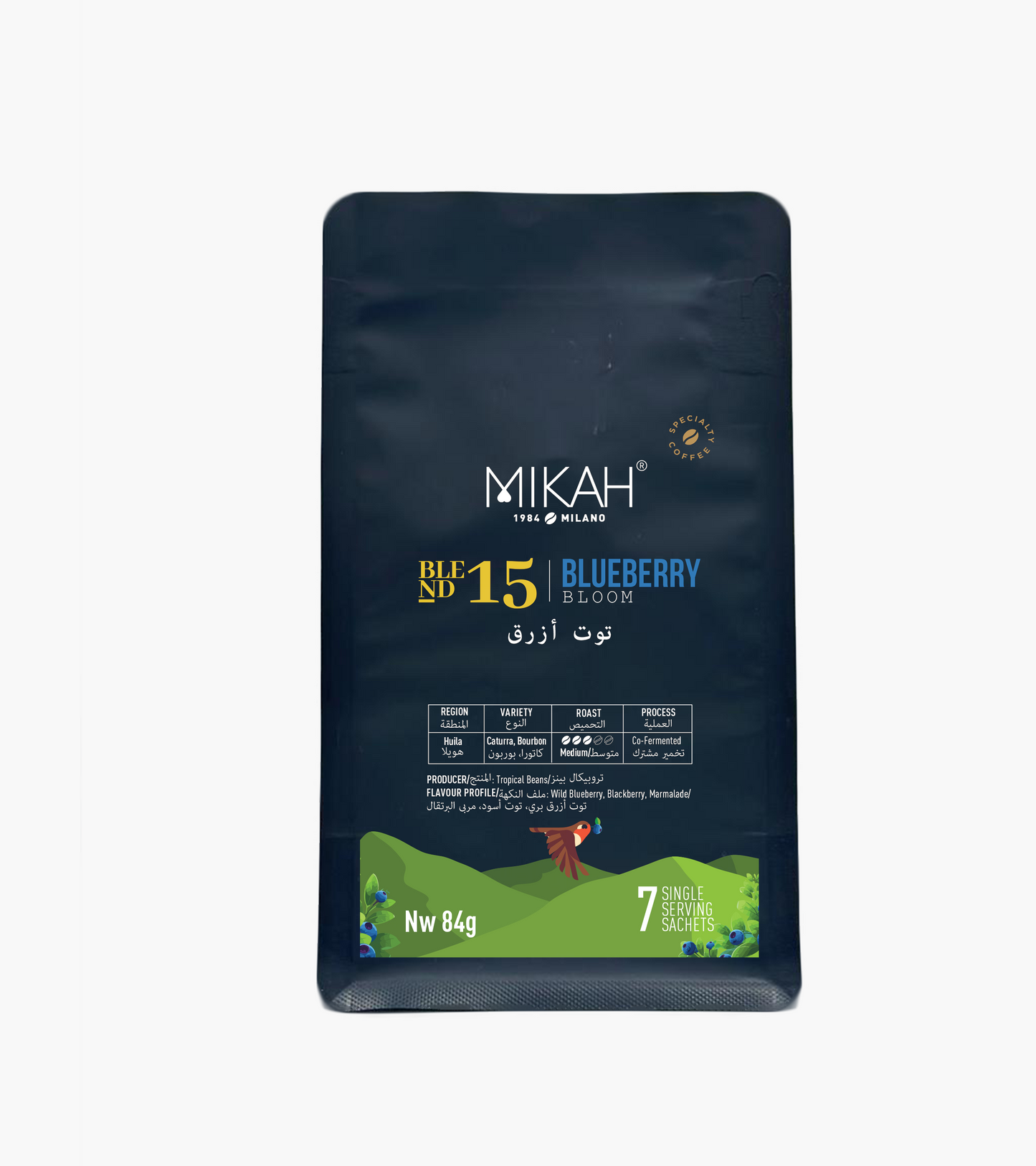 
                  
                    MIKAH Blueberry Bloom Specialty Pour Over Coffee 84g
                  
                