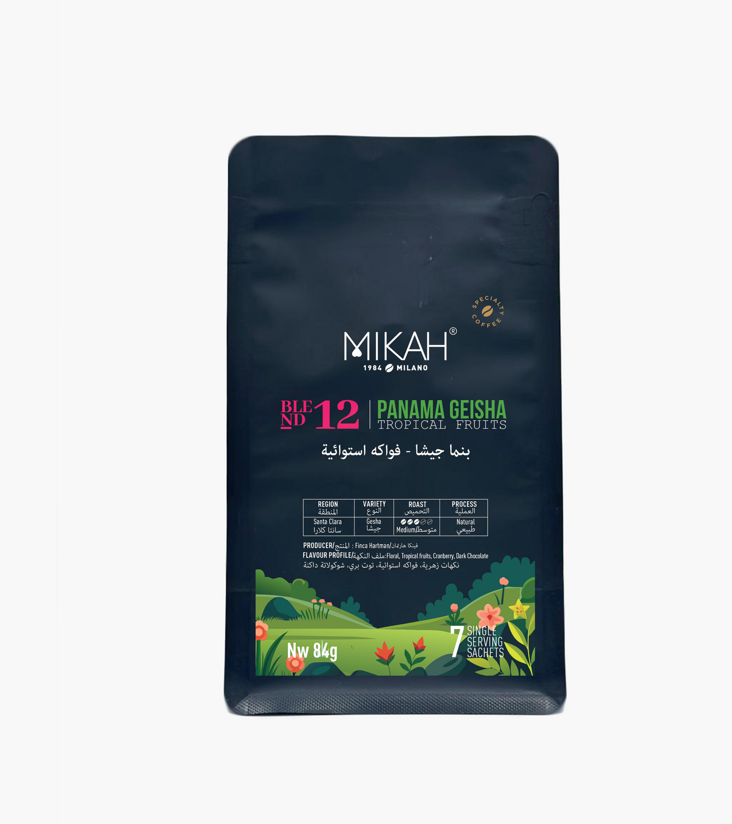 
                  
                    MIKAH Panama Geisha Tropical Fruits Specialty Pour Over Coffee 84g
                  
                