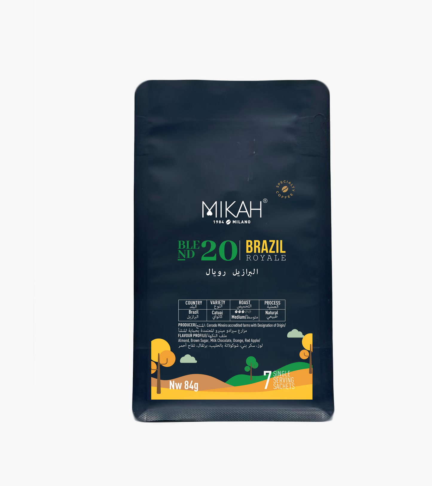 
                  
                    MIKAH Brazil Royale Specialty Pour Over Coffee 84g
                  
                