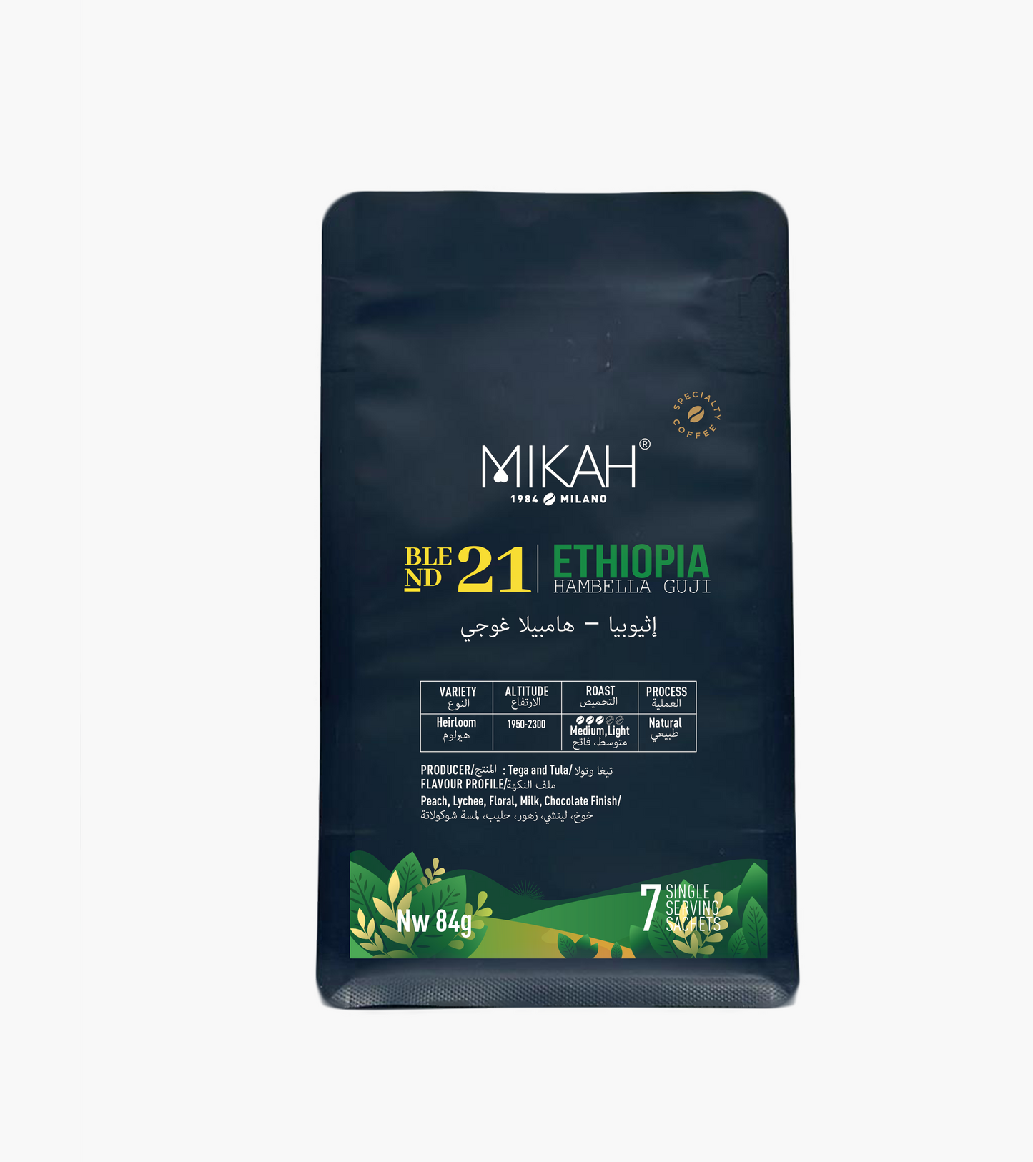 
                  
                    MIKAH Ethiopia Hambella Guji Specialty Pour Over Coffee 84g
                  
                