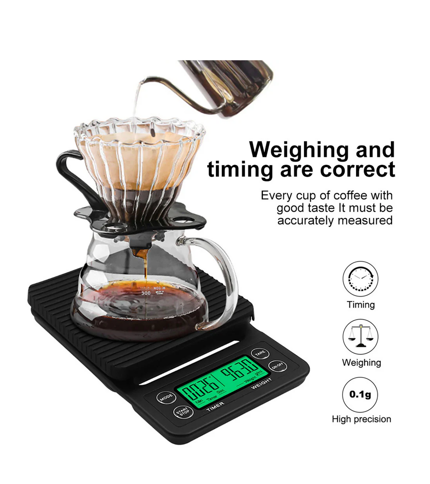 
                  
                    Drip coffee scale and timer
                  
                